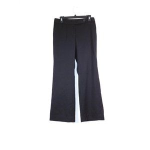 J. Crew Womens Favorite Fit Dress Pants Size 4 Black Wool Straight Leg Mid Rise